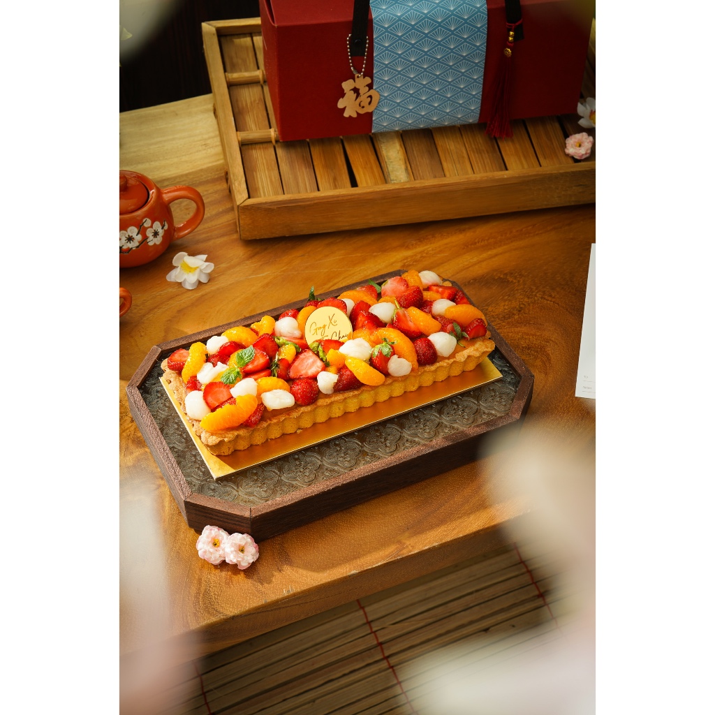 

Xǐ (禧) hampers Orange Frangipane Tart | CNY Exclusive Tart