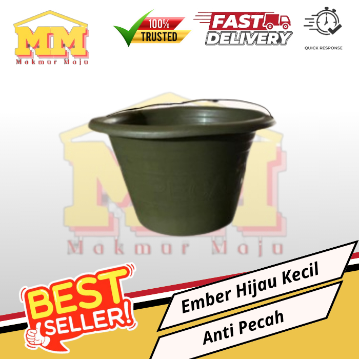 Ember Cor Hijau Kecil Plastik - Ember Semen Anti Pecah