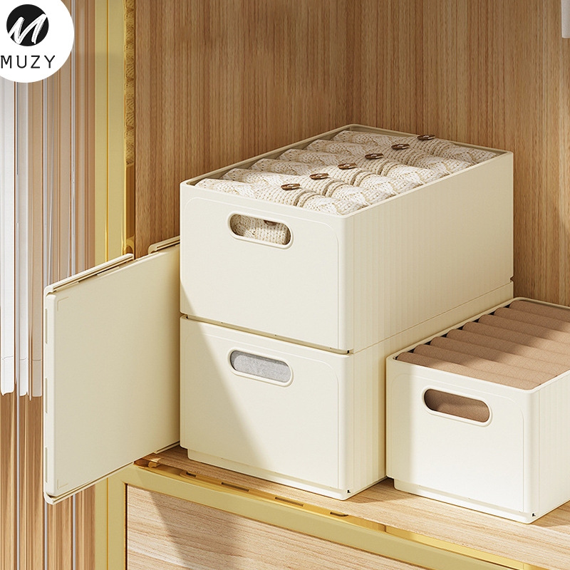 TERMURAH Muzy Keranjang Serbaguna Lipat Keranjang Plastik Susun Keranjang Baju Keranjang Storage