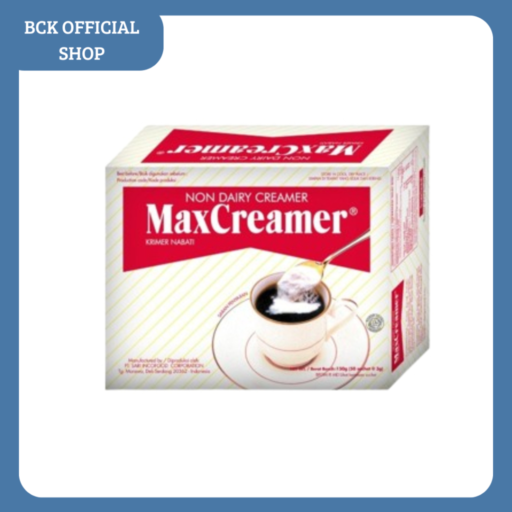 

MaxCreamer Bubuk Krim/Pengganti Krim untuk Kopi 50x3gr (1Pack)