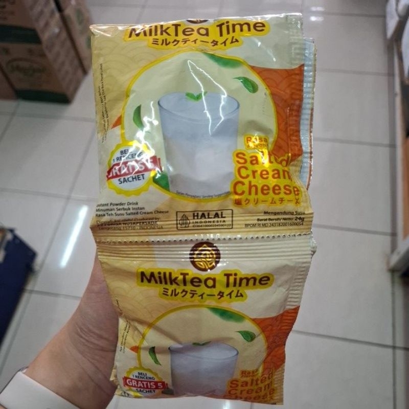 MilkTea Time Salted Cream Cheese isi 15 sachet