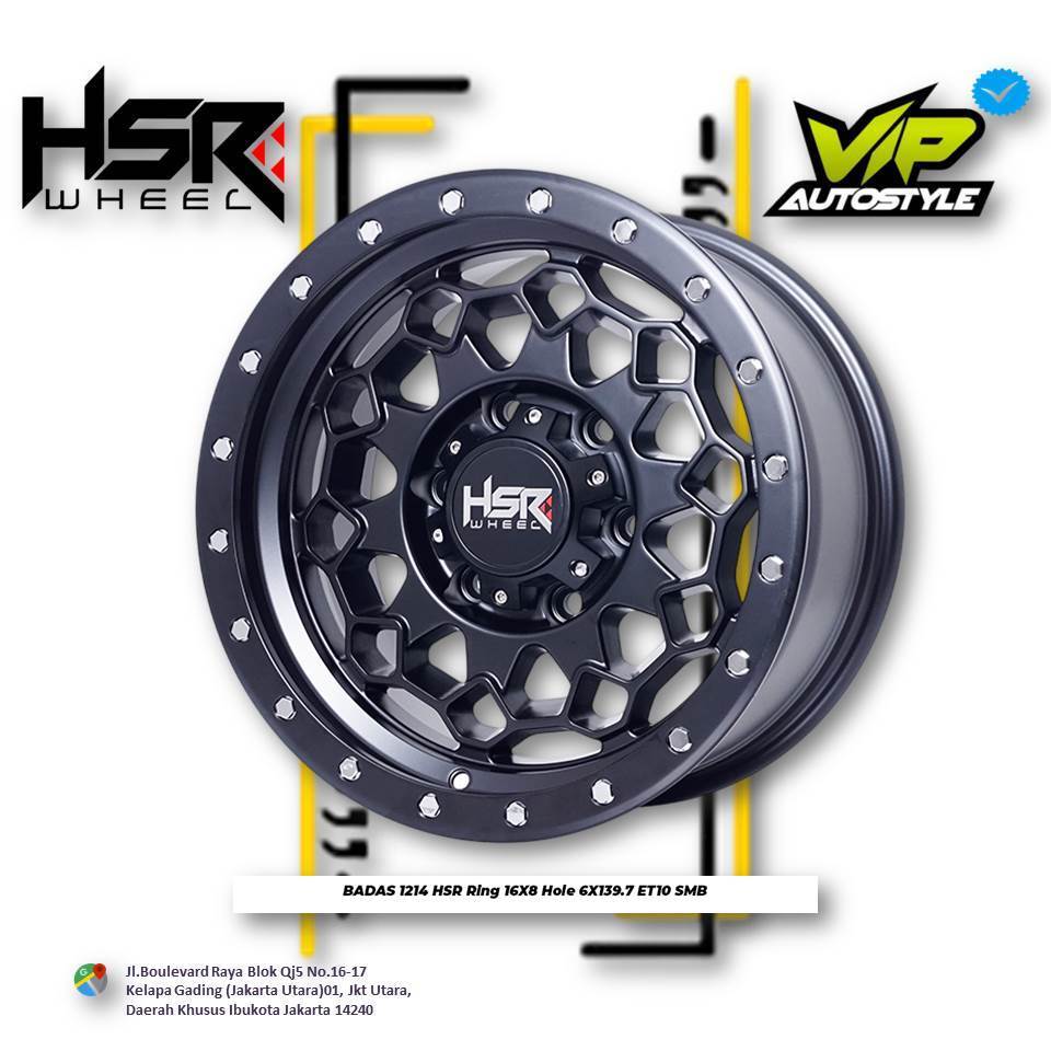 Velg Mobil Hilux, Pajero, Fortuner, Triton Ring 16 - HSR BADAS R16