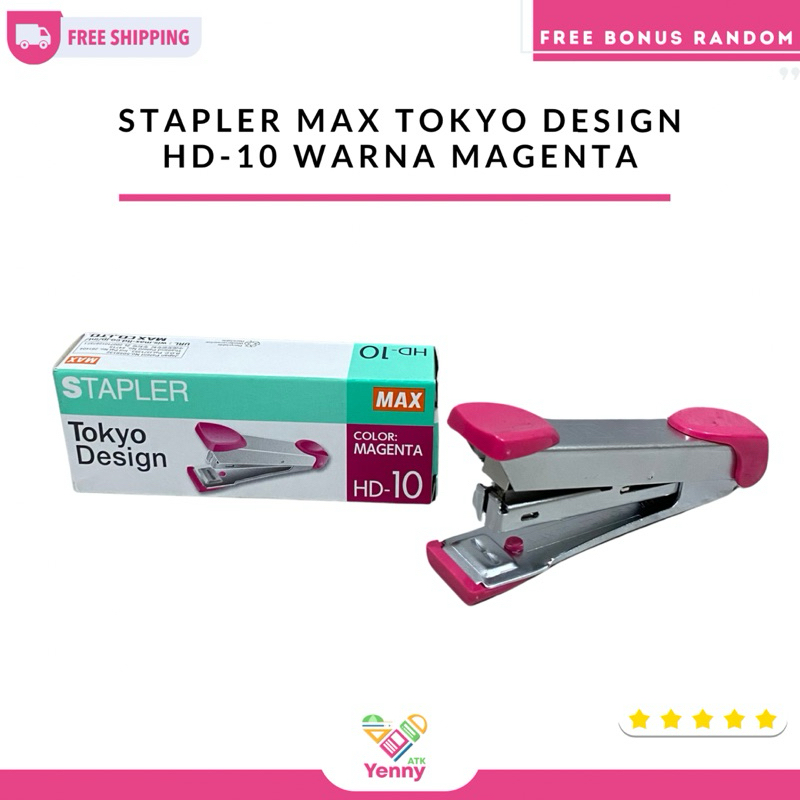 

Stapler Max Tokyo Design HD-10 Warna Magenta (PCS)