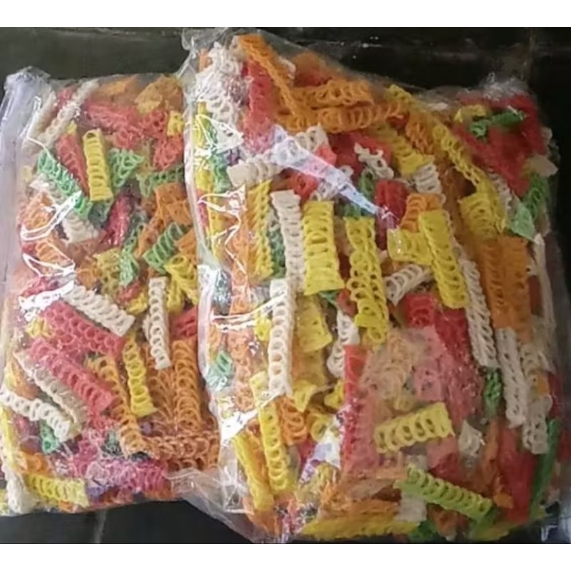 

Kerupuk RANTAI/TANGGA/KEPANG 1Kg SEBLAK Warna Warni