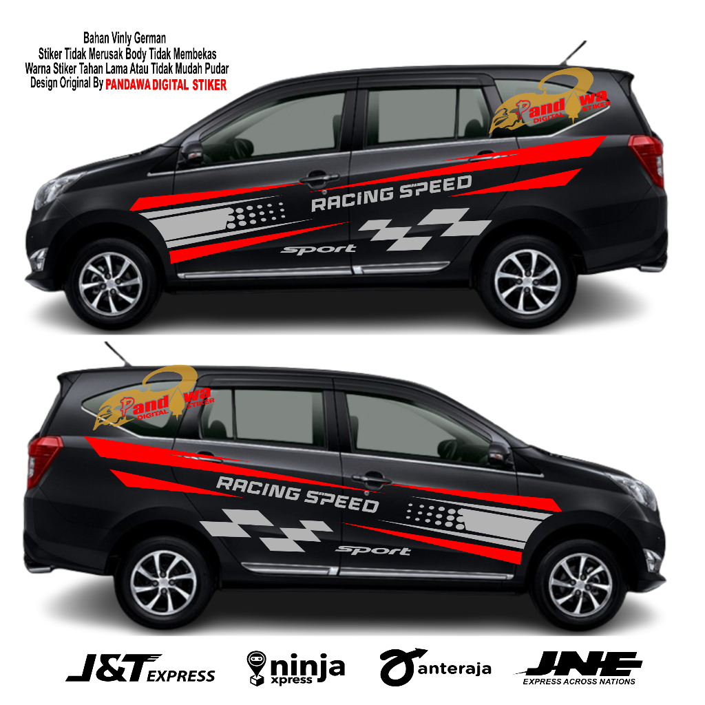 Stiker mobil sigra sticker mobil sigra cuting stiker body mobil sigra