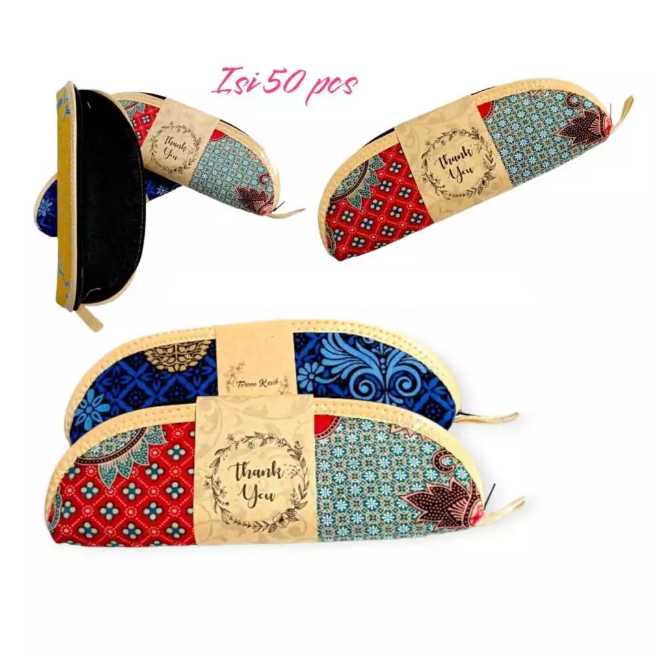 [50 PCS] SOUVENIR DOMPET BATIK GEPENG BESAR