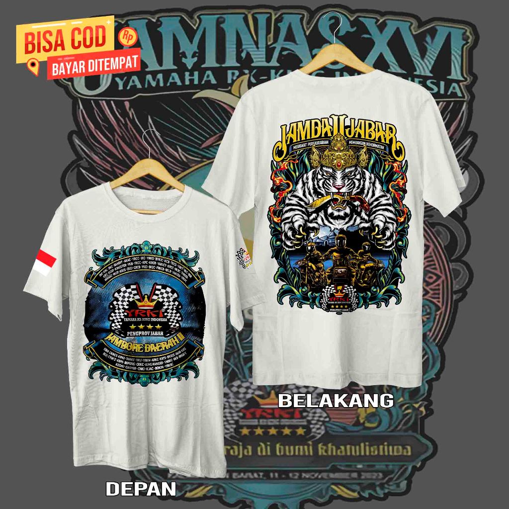 Kaos Jamda Jabar Bersatu , Kaos Jambore Daerah Rx King , Kaos YRKI, Kaos Jamda Istimewa, Apparel Jam