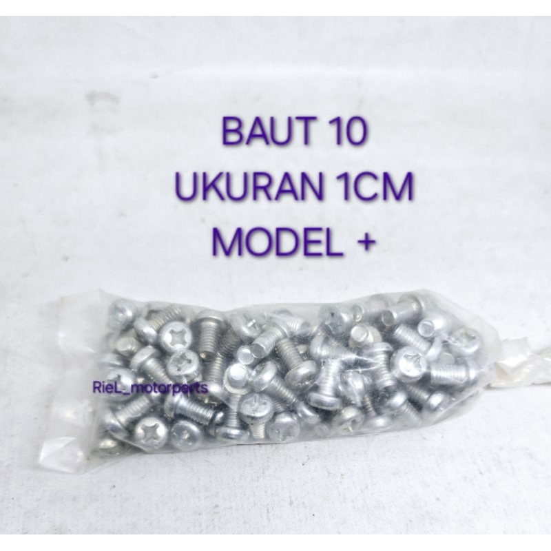Baut 10 model obeng bunga