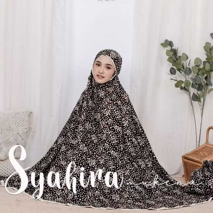 Eltu Syahira Mukena Dewasa Terbaru Motif Katun Rayon Jumbo Fashion Muslim Perlengkapan Sholat