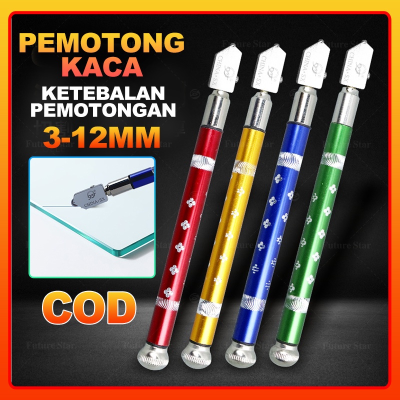 

Alat Pemotong Kaca 2-19mm/ Pisau Potong Kaca / Keramik Ubin Glass Cutter Diamond Granit Cutting Tool Manual Multifungsi Alat Penanda Garis Model Pulpen Tool Set 2 In 1 Ukir Nat Stainless Metal