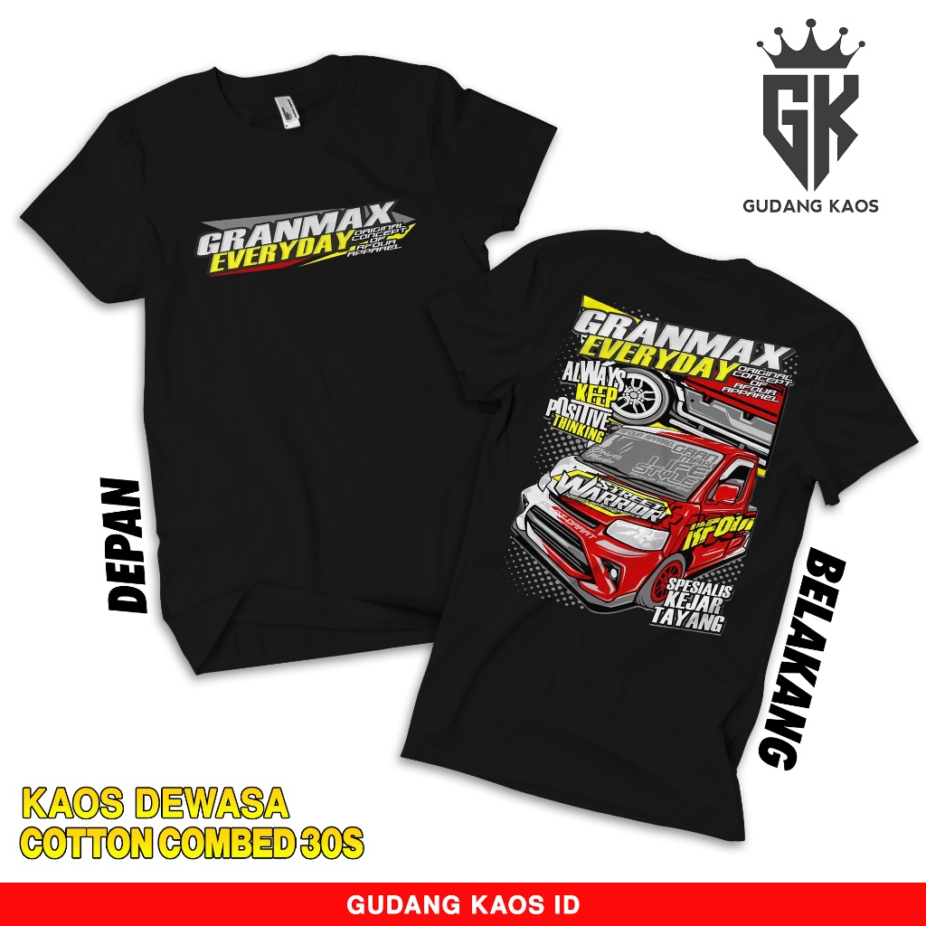 Gudang Kaos Truck Grandmax Everyday - Truck Culture Idonesia - Baju Truck Modified Indonesia - Kaos 