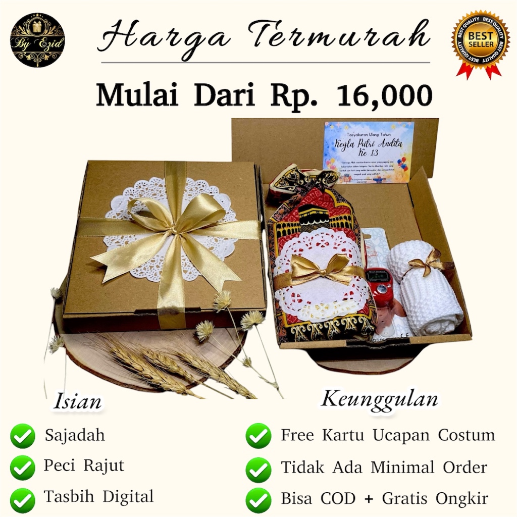 Hampers Lebaran Idul Fitri Souvenir Sajadah Parcel Suvenir Pengajian Pernikahan Selamatan Tahlilan T