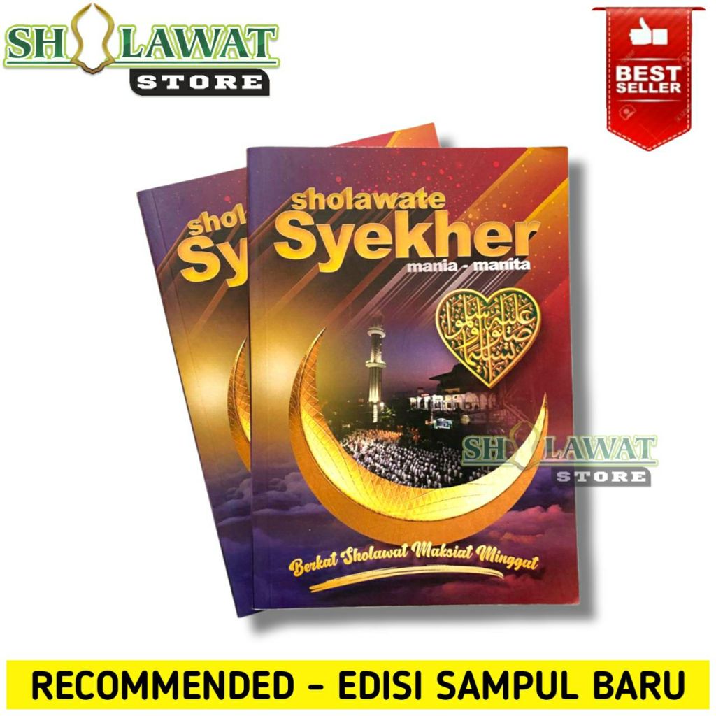 Buku Sholawate Syekher Mania - Manita LENGKAP / Buku Kitab Qosidah dan Syiir Habib Syekh / Buku Shol