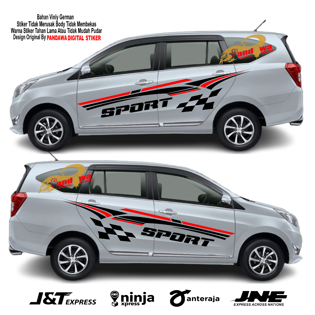Stiker mobil sigra sticker mobil sigra cuting stiker body mobil sigra