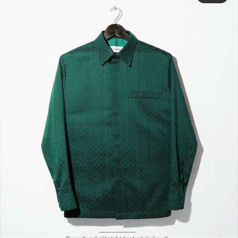 Kemeja Songket Pria-Kemeja Tenun Baron Pria Songket Palembang-Baju Batik Pria Kondangan 008