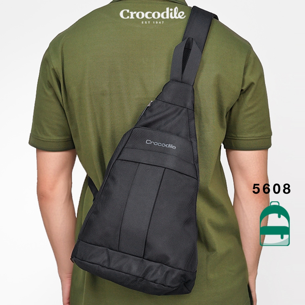 Crocodile 5608 Tas Selempang Sling Bag Original - Black