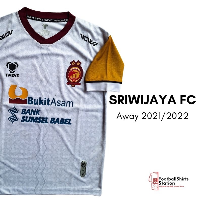 Jersey Sriwijaya FC Away 2021/2022 Player Issue Size L Original Tweve