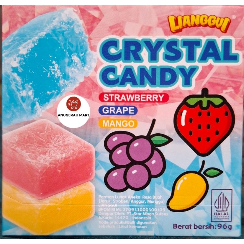 

Lianggu Crystal Candy Strawberry Grape Mango 96g