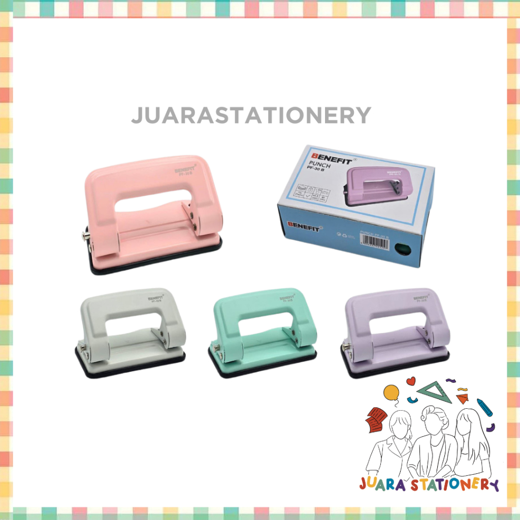 

Benefit Punch PF-30B Pembolong Kertas Pastel Porforator 2 Hole Murah Berkualitas