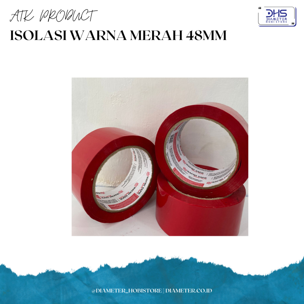 

ISOLASI WARNA MERAH 48MM