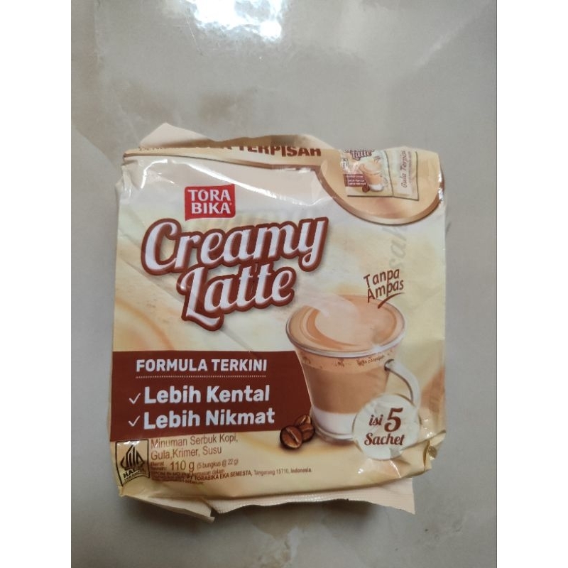 

Kopi Torabika creamy latte per pack isi 5