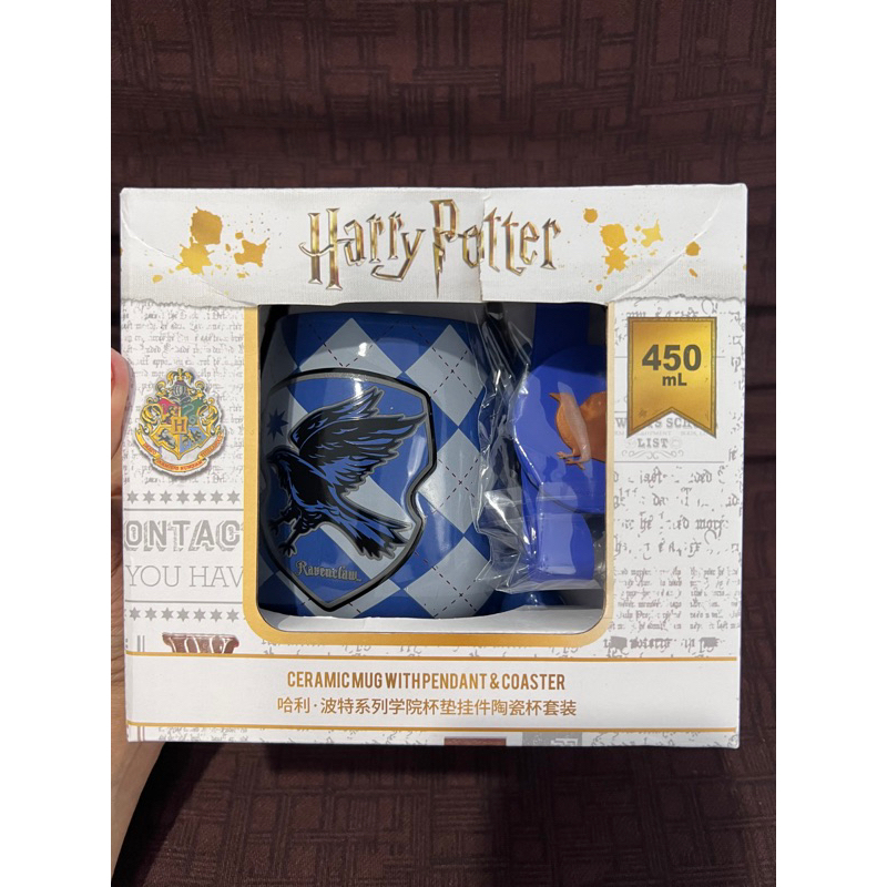 Harry Potter Ceramic Mug with Pendant Ravenclaw & Coaster x Miniso
