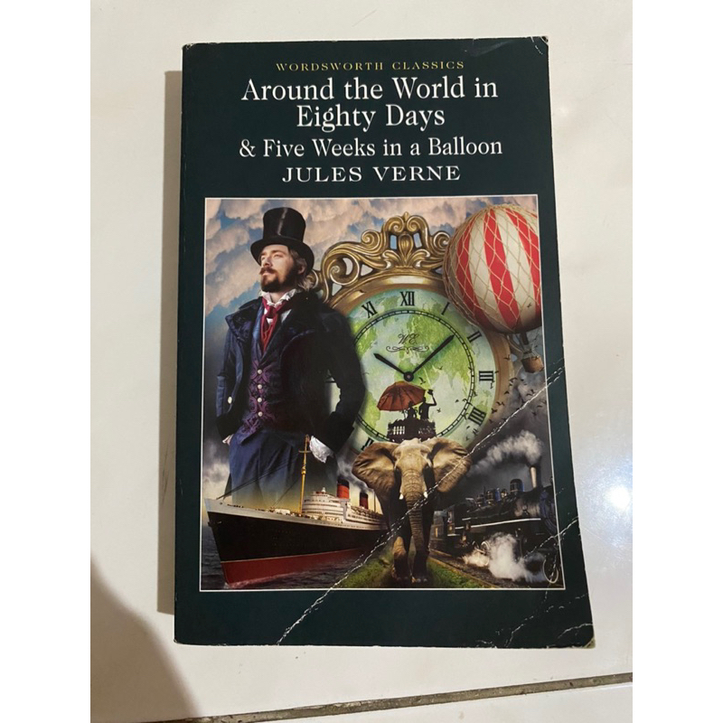 Buku Novel Classics Klasik Bahasa Inggris Wordsworth Classics Around the World in Eighty Days & Five