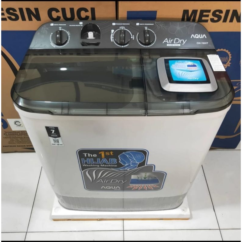 MESIN CUCI AQUA 2 TABUNG 9KG / 8KG / 7KG HIJAB SERIES