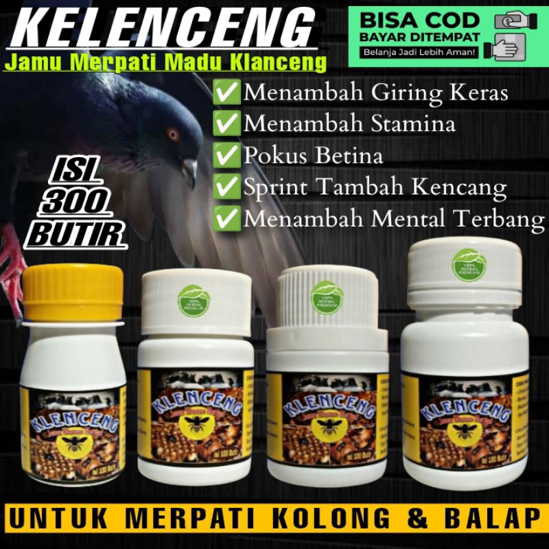 Klenceng Isi 300 Butir kelenceng doping merpati kolong & balap madu klanceng trigona jamu herbal mer