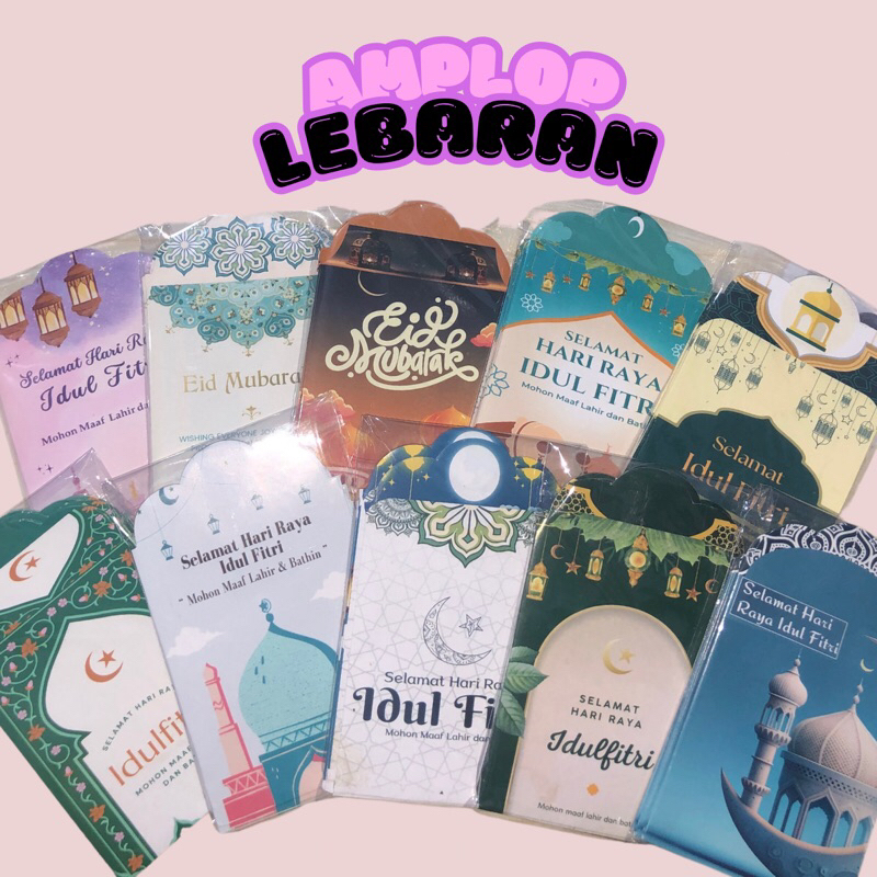 

100 PCS Siap Pakai Amplop Lebaran 2025 Bebas Pilih Motif - Amplop lebaran premium - Amplop lebaran unik - Amplop lebaran lucu