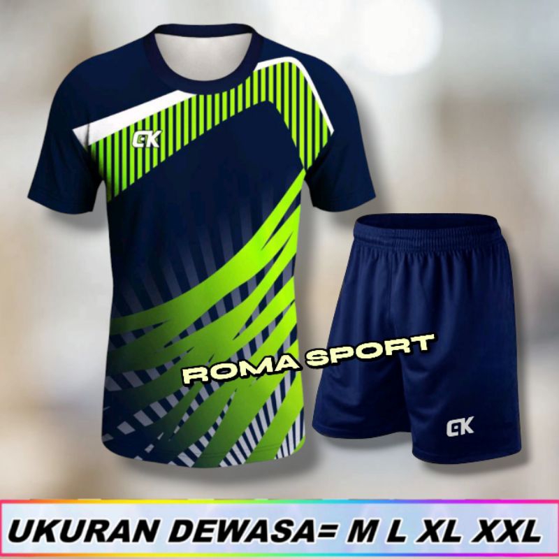 setelan baju olahraga batminton baju volly gym fitnes baju sepeda lari baju bolla pria & wanita