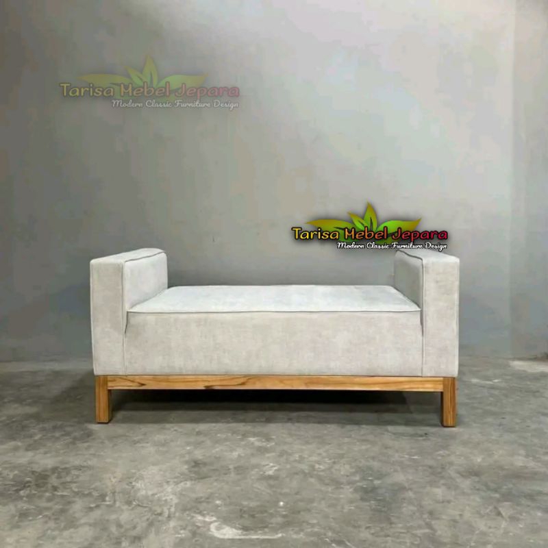sofa tv minimalis sofa single custom kayu jati tua aesthetic