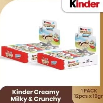 

(2 box) kinder creamy isi 24 pcs exp 23 feb 2025