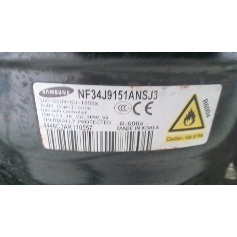 KOMPRESOR KULKAS SAMSUNG NF34J9151 INVERTER 2 PINTU ORIGINAL