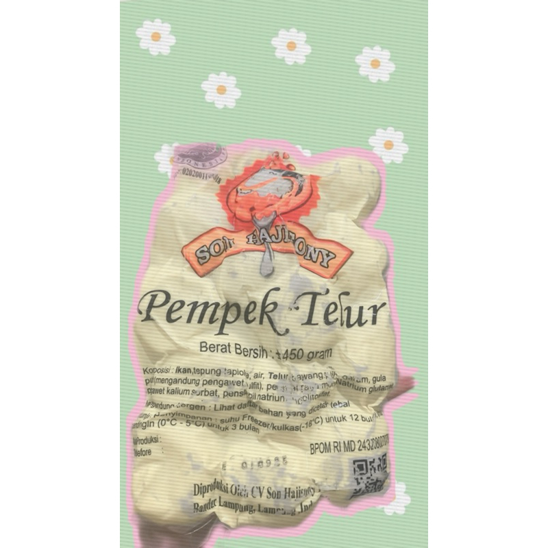 

PEMPEK SON HAJISONY Telur + Cuko 250ml