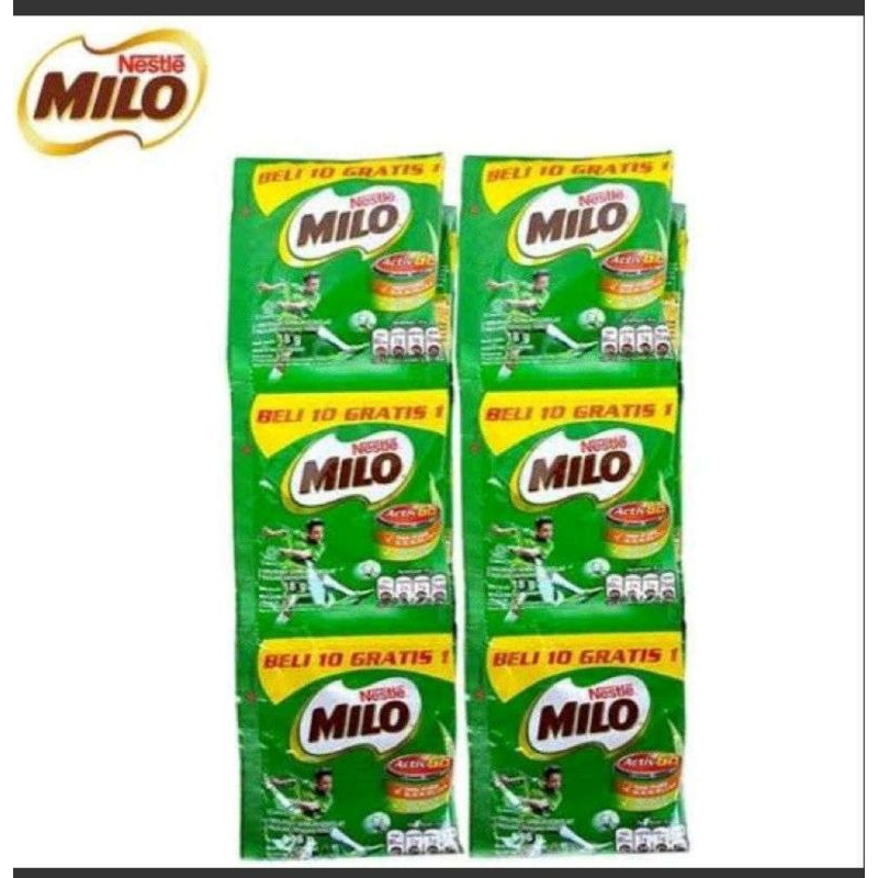 

Susu milo sachet 22gr 1 renceng / Susu milo bubuk Sachet isi 10 + 1