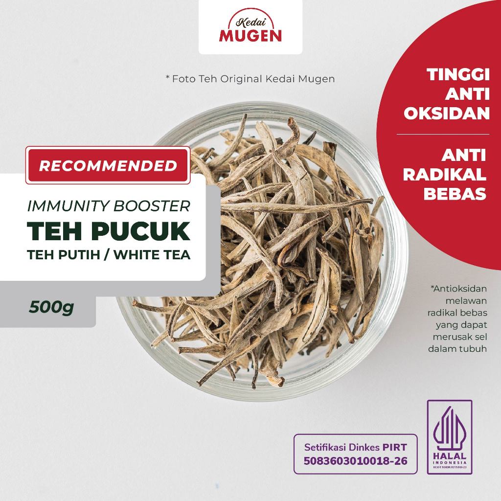 

Kedai Mugen - White Tea Silver Needle/Teh Putih Pucuk Grosir 500g/ 1/2 kg