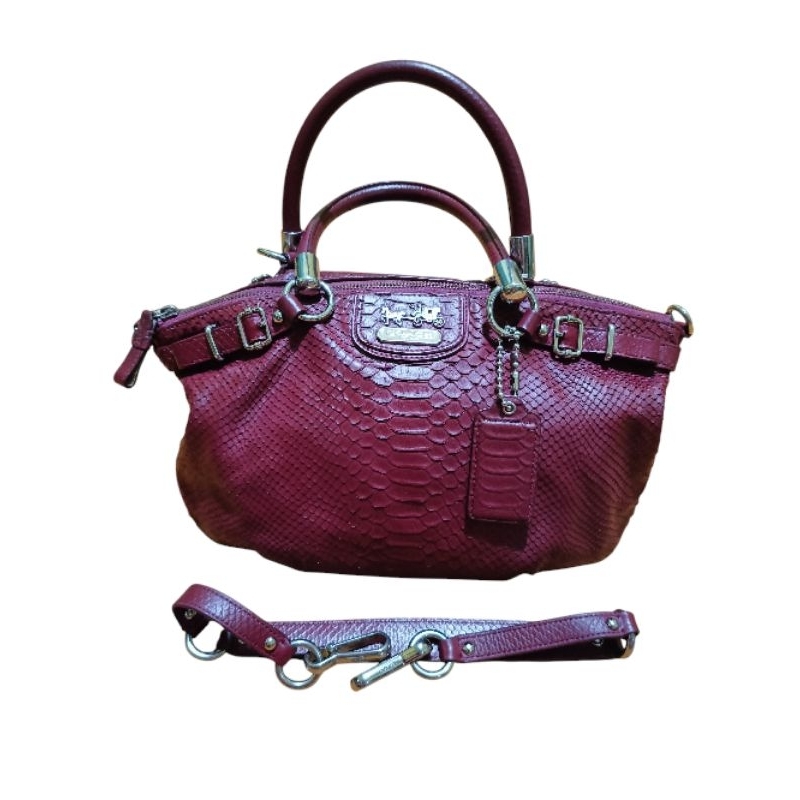 Preloved Tas Kulit Asli Coach Madison Vintage Cantik