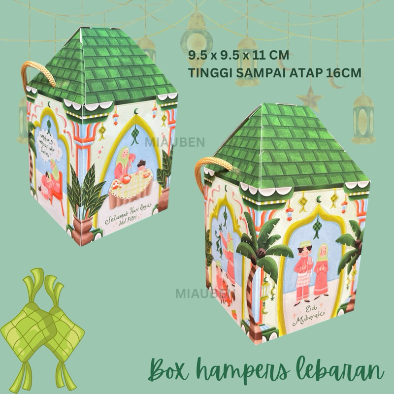 

Box hampers lebaran kue kering 1 toples