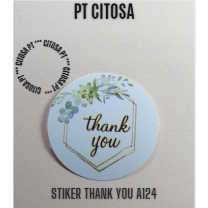 

Sticker Thankyou 1 Roll 500 Pcs / Stiker A124 Thank You / Sticker Amplop / Stiker Terima Kasih Stiker Terima Kasih