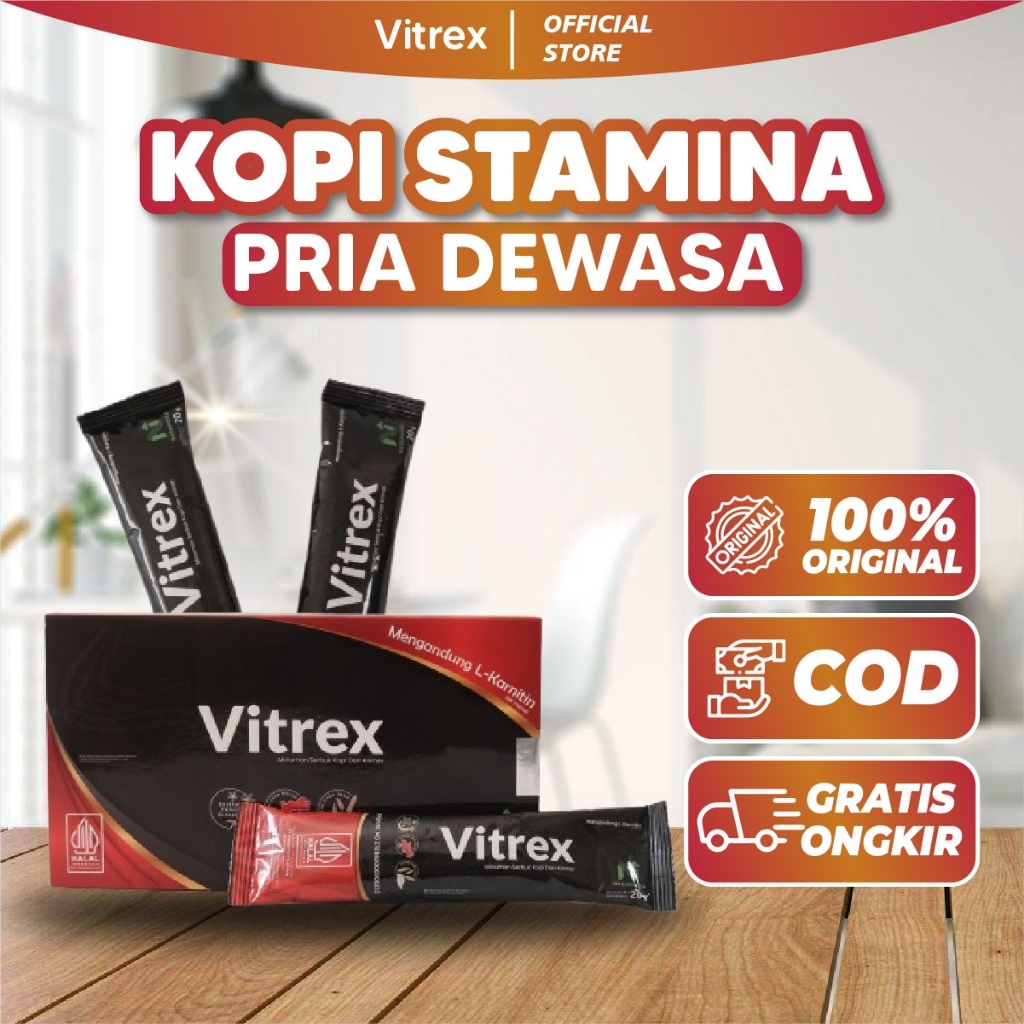 

Kopi Vitrex Original Penambah Stamina Pria Dewasa Kuat Tahan Lama