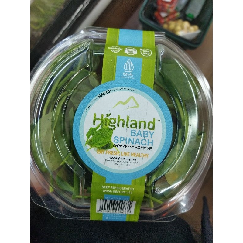 

Sayuran baby spinach | Highland baby spinach | pack