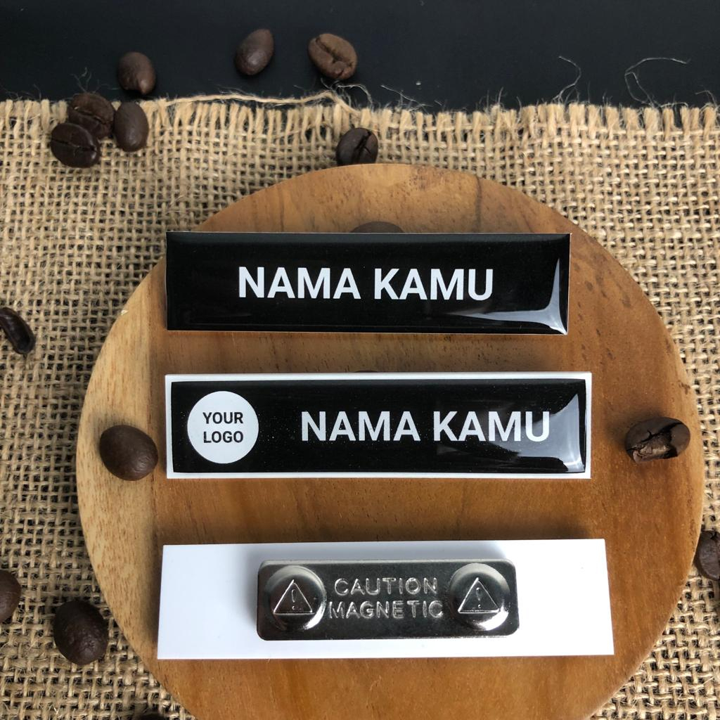 

Name tag akrilik Magnet / Papan Nama Dada Akrilik Magnet