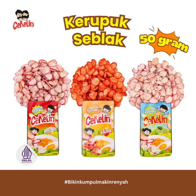 

Cekelin Camilan Kerupuk Seblak - Isi 50gr