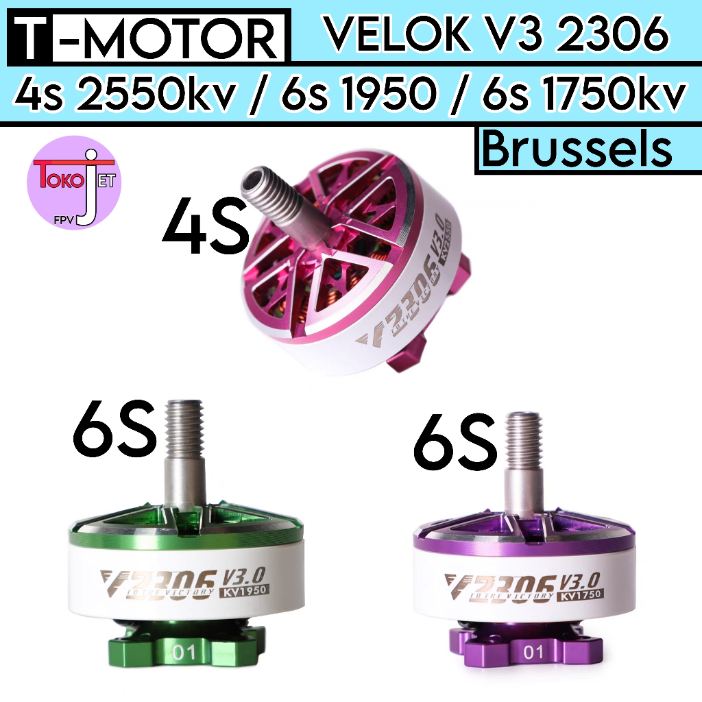 T motor velok V2306 V3 Brussels kv1950 kv1750 kv2550