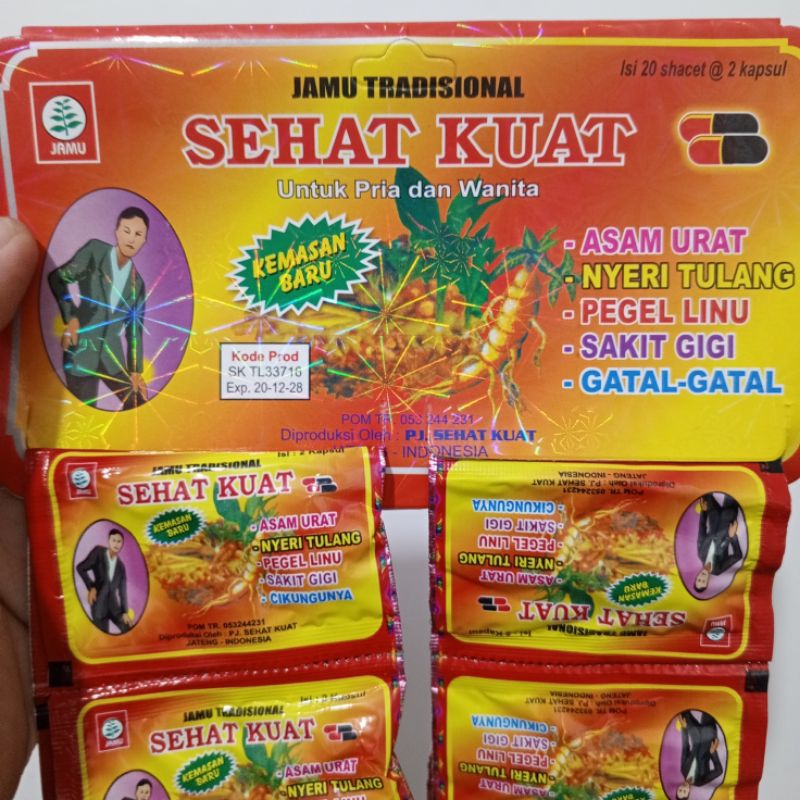 

Jamu Tradisional Sehat Kuat Kemasan Baru isi 20 sachet
