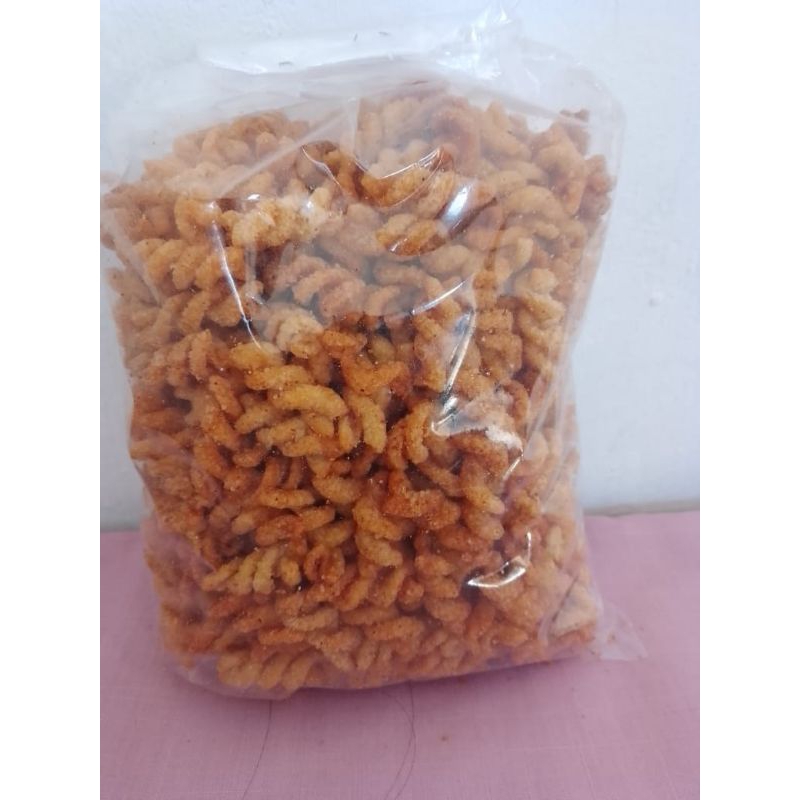 

makaroni spiral pedas gurih berar 250gr