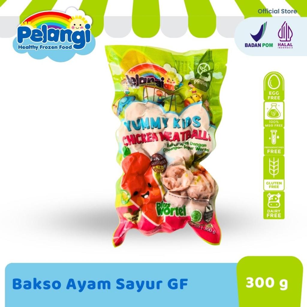 

Pelangi Non MSG/MPASI/Homemade Bakso Ayam Sayur Healthy 300 gr [FRZ]