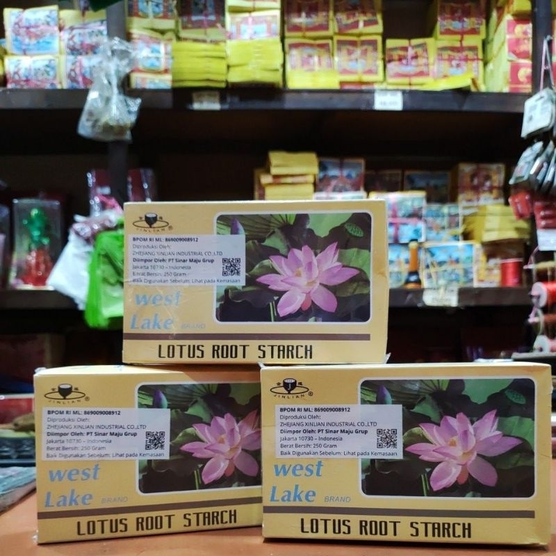 

Bubuk akar teratai, lotus root strach, minuman serbuk pati akar teratai 250 gram exp 04/2026