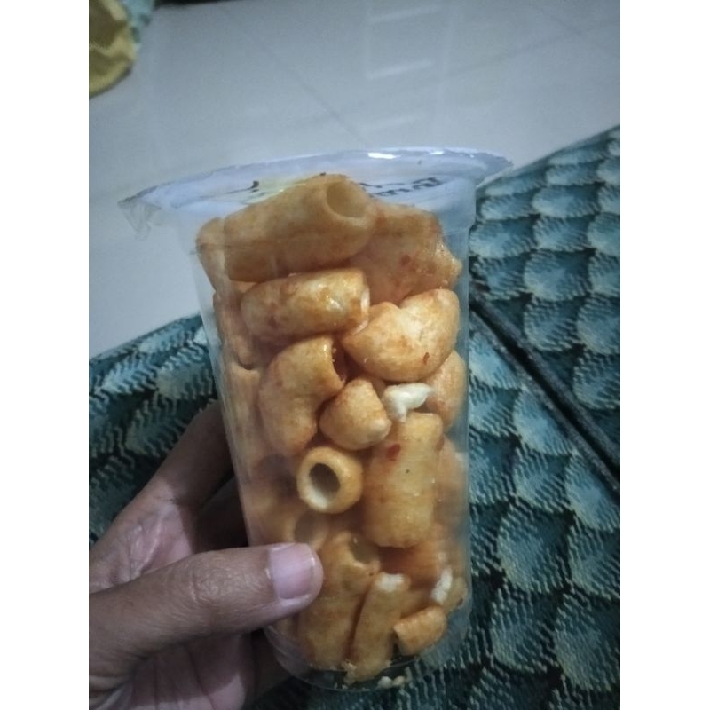 

makaroni murah rasa pedas rujak kemasan cup